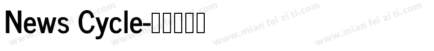 News Cycle字体转换